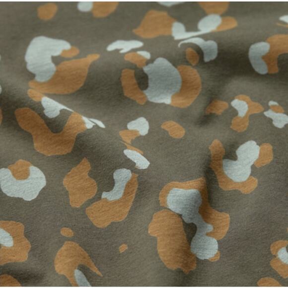 Pact Mod Leopard Fit & Flare Shorty Midi Dress Green XS Midi Organic Cotton - Picture 4 of 13